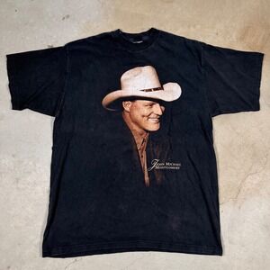 Vintage John Michael Montgomery T-Shirt‎ 1996 Cotton XL Black Concert Tour Music